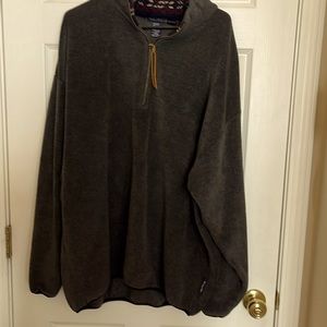Nautica Men’s dark gray pullover with zipper/XXL warm/casual wear